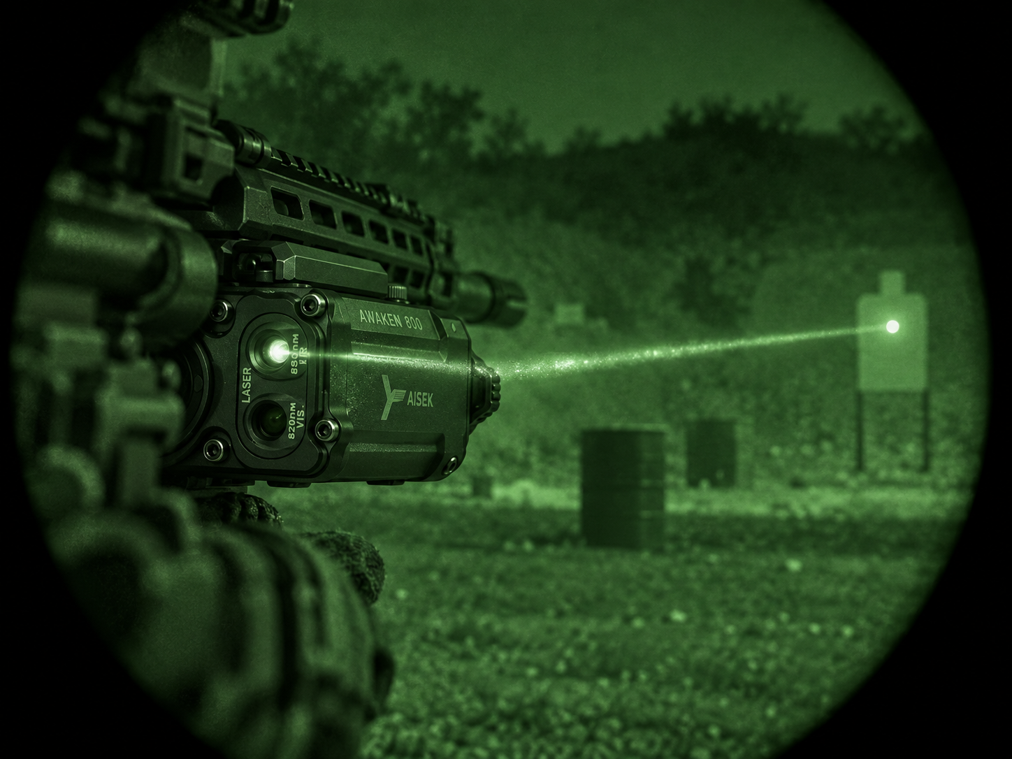 AWAKEN 800 IR laser under night vision